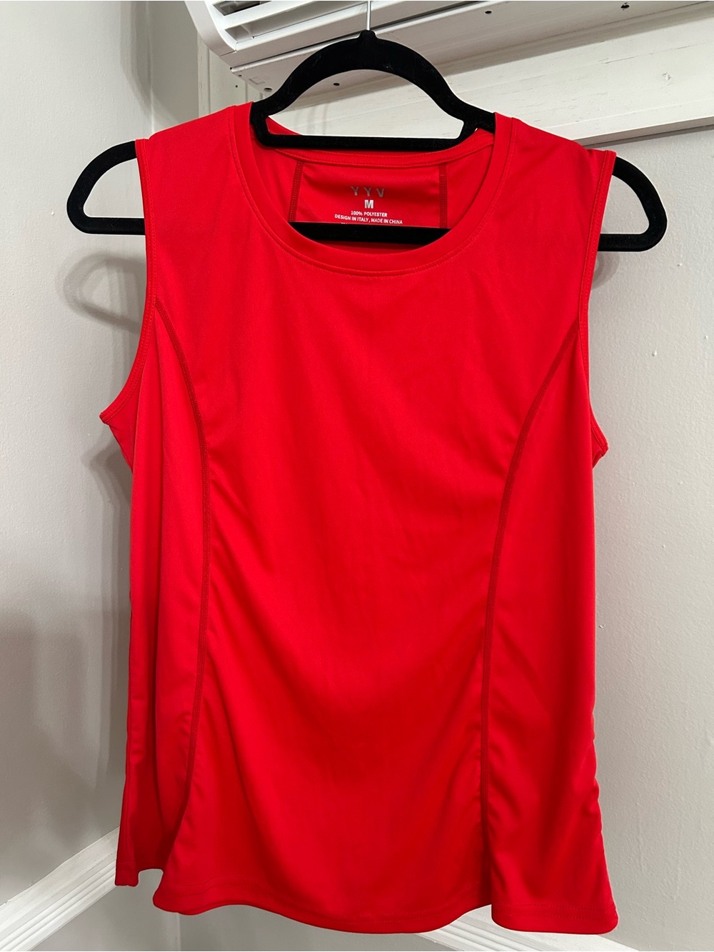 Abercrombie & Fitch Red Sleeveless Performance Tank